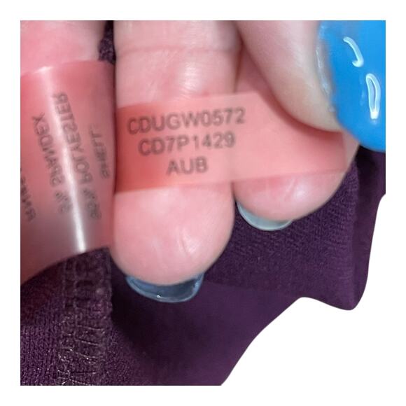 Calvin Klein Plum Hip Pleated Sheath Dress Size 14 Elegant Career & Evening Wear - Picture 7 of 8